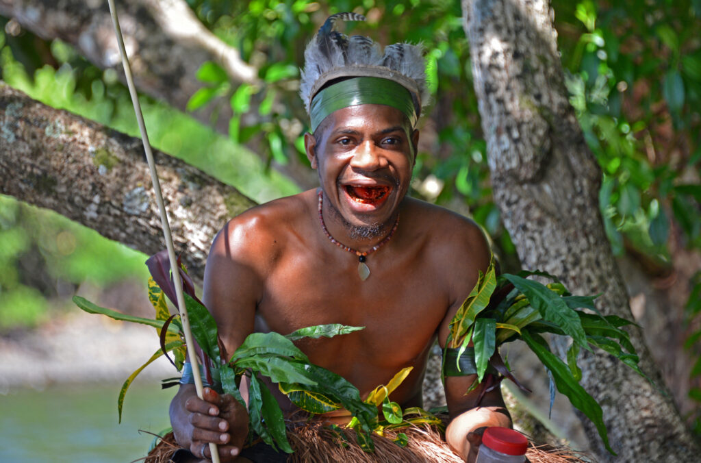 Tribesman in Papua New Guinea